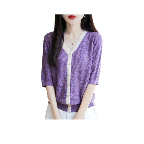 H YXIANG Фиолетовые Женские Рубашки