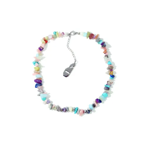 Get'em ON Crushed Камень Титановая сталь Ожерелья Унисекс