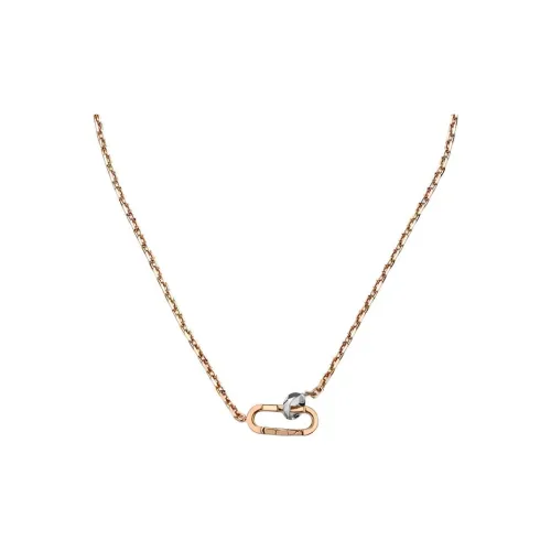 GUCCI 18К Белое золото Ожерелье Унисекс Розовое золото