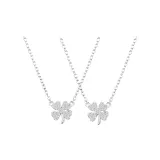 Пара кулон с четырехлистным клевером