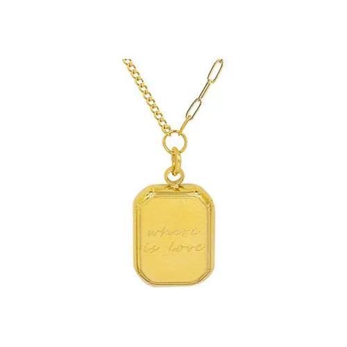 West Island Ожерелья из титаново-стальной проволоки с покрытием из 18-каратного золота женские