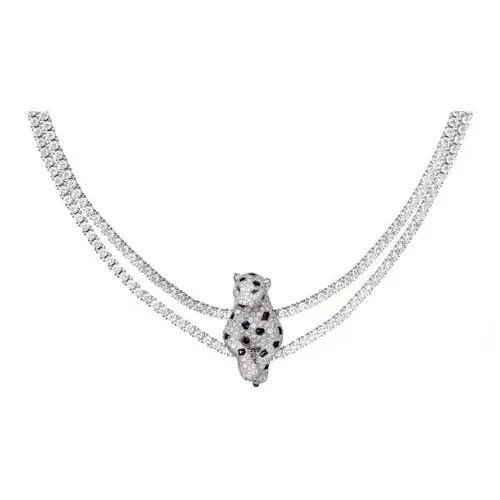 Cartier Колье Panthère De Cartier Белое Золото, Изумруд, Оникс, Бриллианты