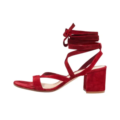 GIANVITO ROSSI Janis One Strap Sandals 6,5cm Women's Red GIANVITO ROSSI Janis One Ремень Сандалии 6,5см Женские Красные