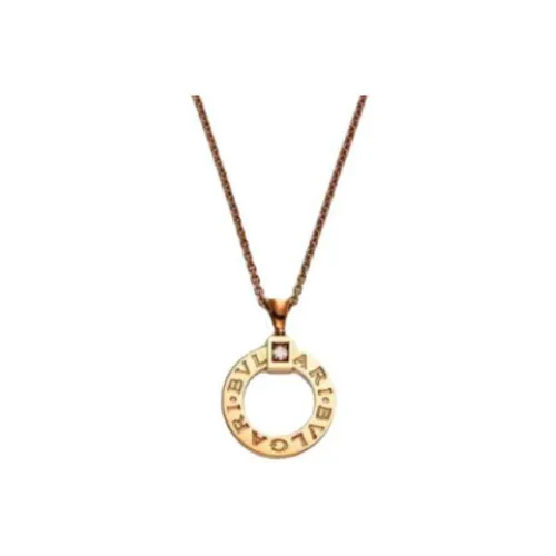 BVLGARI Series 18К Розовое золото Ожерелья Унисекс Золото
