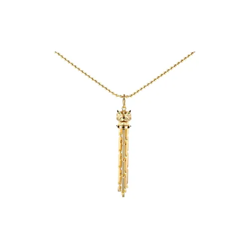 Cartier Желтый Золотой Ожерелья Женские Золотой