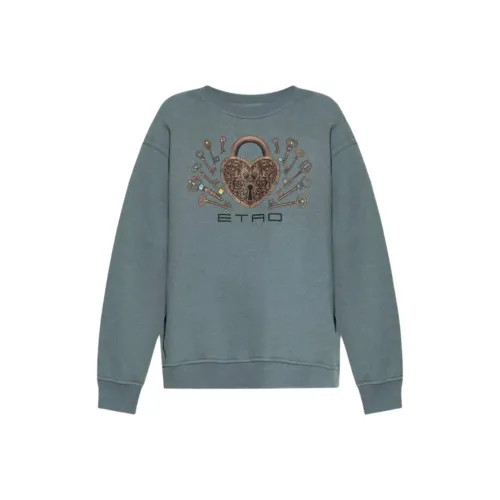 ETRO Серо-голубые Женские Толстовки