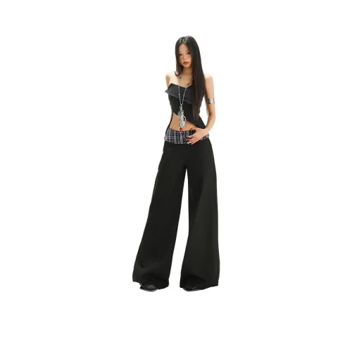 Kazakhstan Повседневные брюки Женские Черный Серый