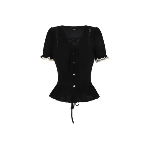 BSEVENI Черные Женские Рубашки