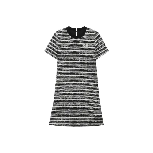 Fish Rabbits Короткий рукав платье женское