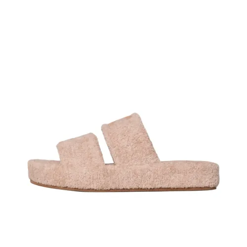 CELINE Triomphe Rubber Slide Тапочки Женские Розовый