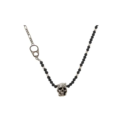 Alexander McQueen Металлические ожерелья Мужской Черный