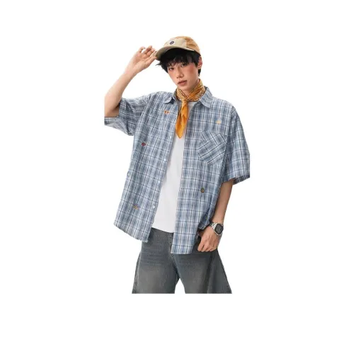 GEOGRE ALEX Синий Унисекс Рубашки