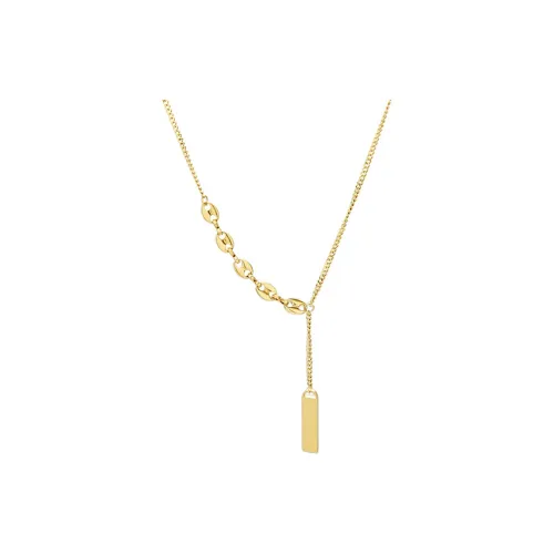 NATURALLYJOJO Титановые стальные ожерелья женские золотые