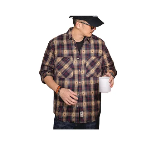 GELANLU Хаки Унисекс Рубашки