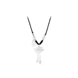 Двойной Счастье Лотос Цветочный Дизайн Ожерелье [Стиль Позиционирования A]