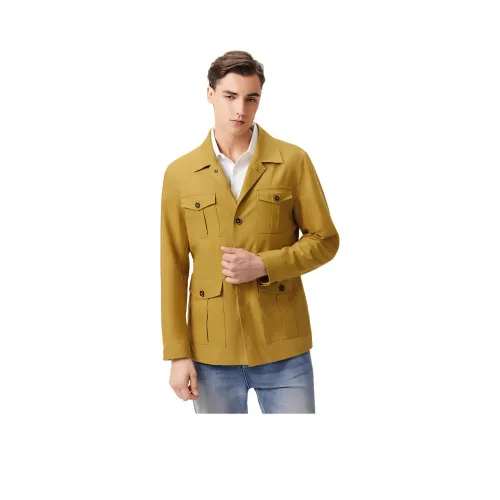 BY CREATIONS Куртка Мужская Имбирно-Желтая