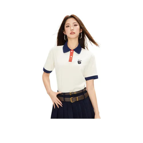 CHOCOOLATE Поло Женское Бежевый Абрикос