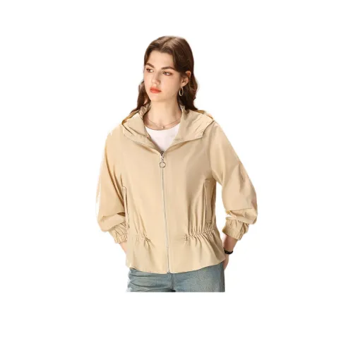 FENHONGMALI Куртки и пальто женские хаки