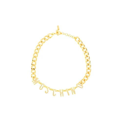 MOSCHINO Ожерелья из цинкового сплава женские золотые