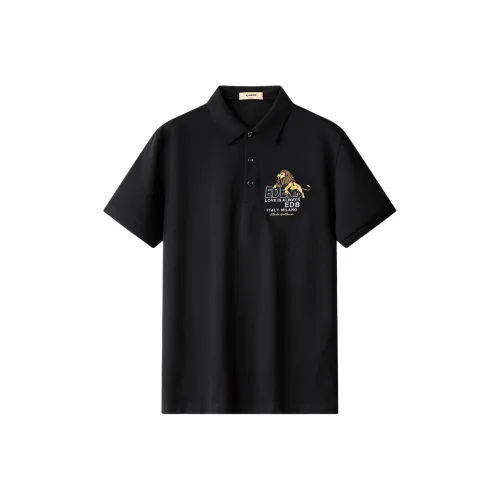 EDENBO Мужская черная поло