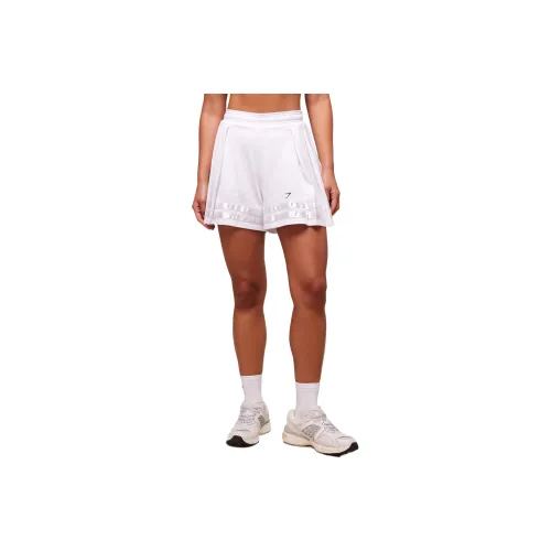 GYMSHARK Сетка Плиссированные Шорты Повседневные Шорты Женские