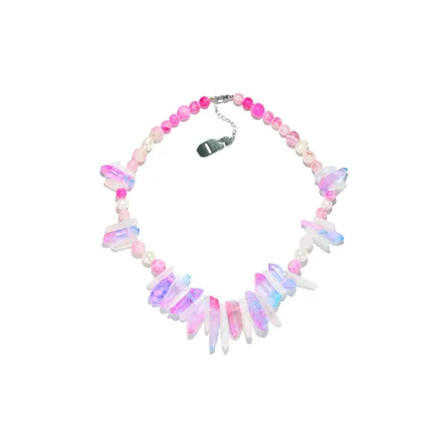 Get'em ON Shell Pearl Crushed Stone Necklaces Unisex