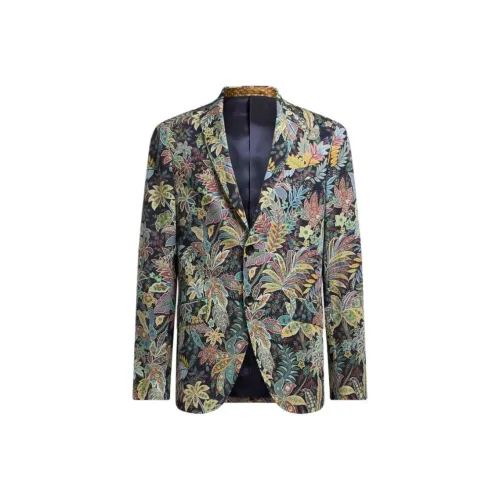 ETRO Зеленый Мужской Деловой Костюм