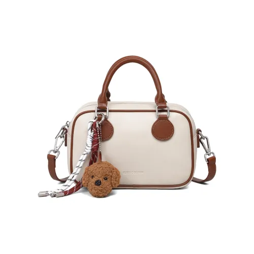 Crtnzo Kroez Сумка через плечо из коровьей кожи стандартная женская цвет экрю