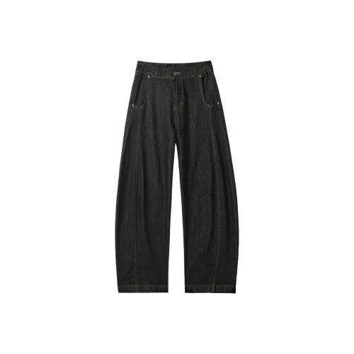 UNDERTIDES Черные унисекс джинсы