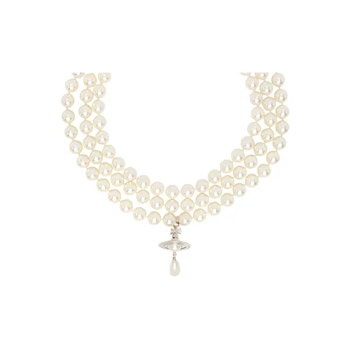 Vivienne Westwood Pearl Brass Necklaces Женские