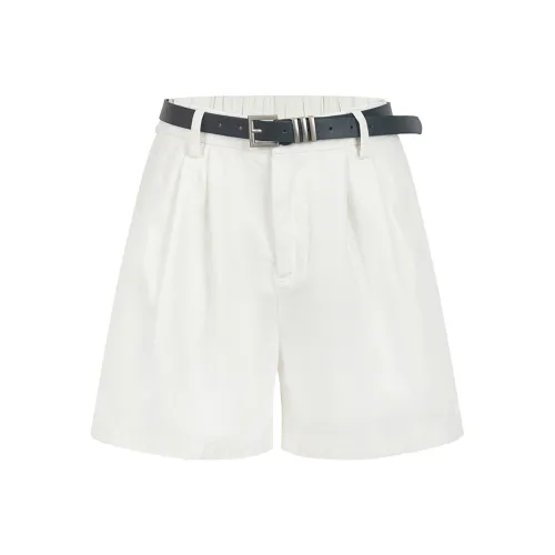 NANING9 Джинсовые шорты Женские Белые