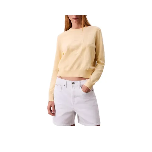 Calvin Klein Светло-желтые Женские Свитеры