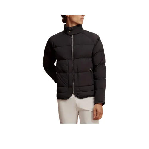HERMES Черный Мужской Пуховик