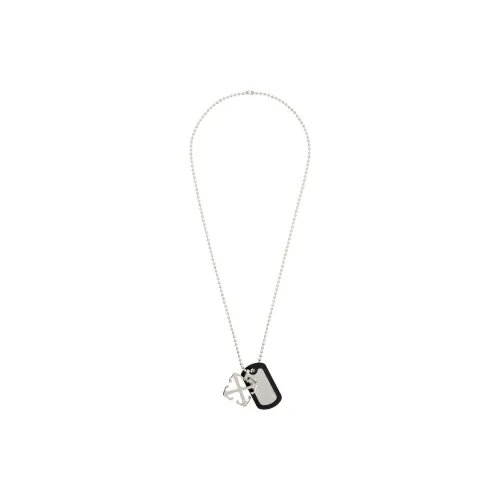 Off Белый Brass Necklaces Мужской