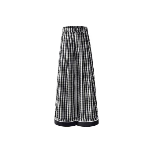 ZAZN Повседневные брюки Женские Черная клетка