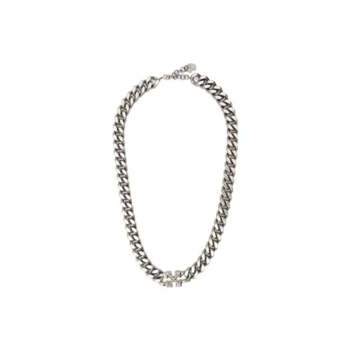 Off Белый Brass Necklaces Мужской