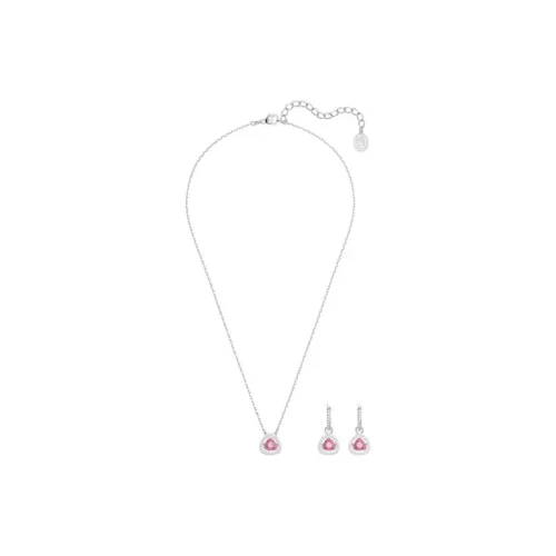 Swarovski Una Искусственный кристалл Ожерелье Унисекс Розовый