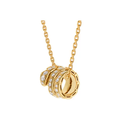 BVLGARI SERPENTI VIPER 18К золото ожерелье с бриллиантами женское золото