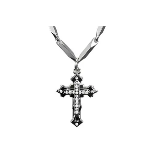 FOREVER MELODY Ожерелья из титанового стального сплава циркония мужские