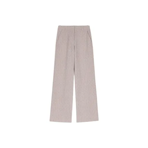 Maje Светло-серые Женские Повседневные Брюки