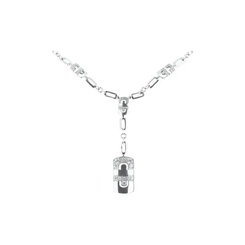 BVLGARI Parentesi Series Белое золото Бриллианты Ожерелья Женское серебро