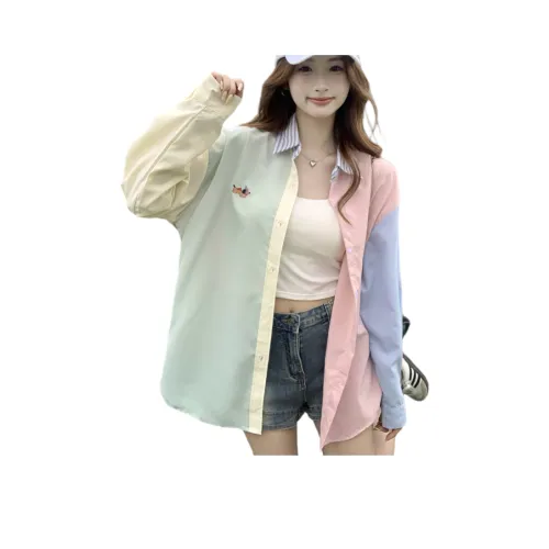 Cotton Gene Цвет изображения Женские Рубашки