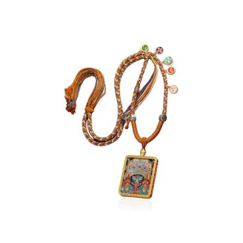 CHONGQINGJINDIAN Цветное стекло Ожерелья Унисекс