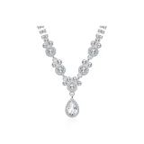 Капля воды Циркон Ожерелье [Белый]