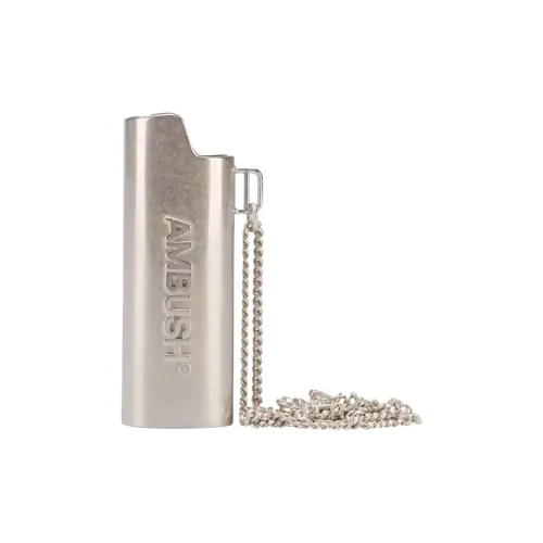 AMBUSH Ожерелья Серебряный Унисекс