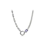 Кольцо с фиолетовым алмазом, ожерелье