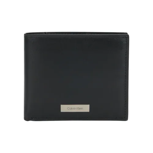 Calvin Klein Коровья кожа Держатель для карт Мужской Космический черный