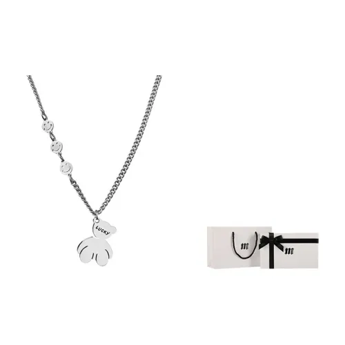 MERCI ERDE Титановая сталь Ожерелье Серебряное Унисекс