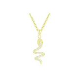 Желтая змея ожерелье