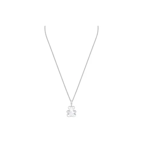 Swarovski Тедди Кристальные ожерелья Женское серебро